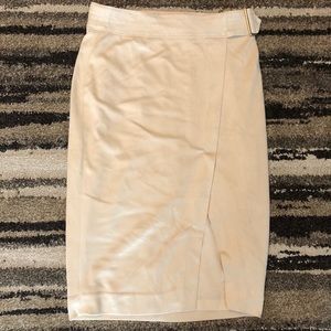 The Limited Cream cashmere pencil skirt